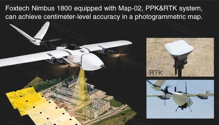 mapping camera with PPK system to ensure a centimeter-level accuracy
