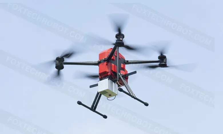 drone with lidar scanner survey payload